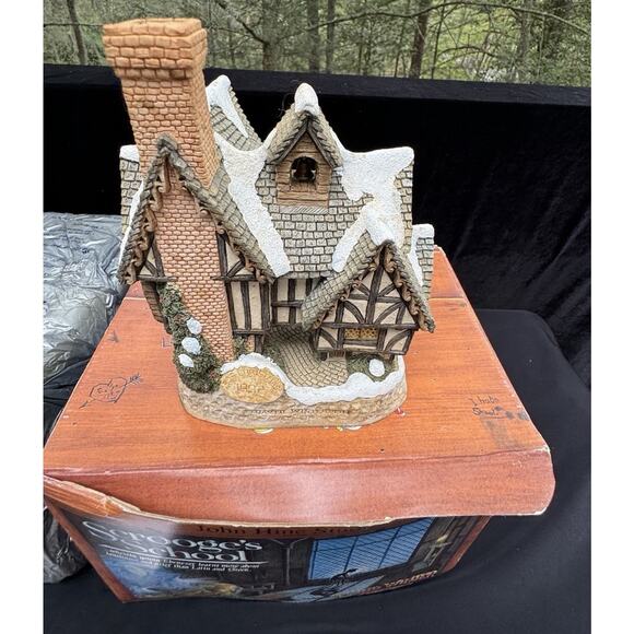 Scrooge's School David Winter Cottages John Hine Studios 1992 W Box And Inserts! - Picture 5 of 12
